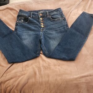 High Rise Dark Blue Women's Jeans